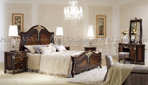 royal style bed/spanish style beds/french provincial bedroom furniture bed