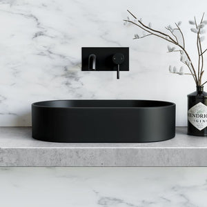 Black Edition Matte Sink Oval Basin Ceramic