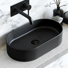 Lade das Bild in den Galerie-Viewer, Black Edition Matte Sink Oval Basin Ceramic
