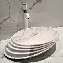 Load image into Gallery viewer, sink marble design basins luxury stone sink
