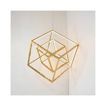 Load image into Gallery viewer, Square Stainless steel gold luxury home decor Pendant lamp Chandelier &quot;Price depends on the size you need&quot;
