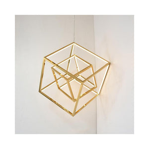 Square Stainless steel gold luxury home decor Pendant lamp Chandelier "Price depends on the size you need"