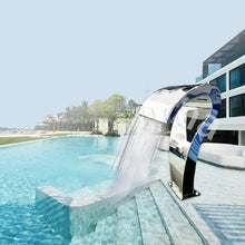 Load image into Gallery viewer, Stainless Steel Swimming Pool Water Curtain Gardening Outdoor Wall Spa Waterfalls
