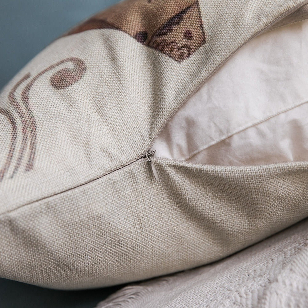 Valentine LOVE design Animal printing pillow cover custom print cushion valentine cushion print for sofa