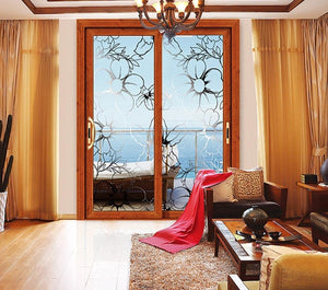 Villa luxury western integrated aluminum frames waterproof wood grain door price in india   (PLEASE SEND YOUR SIZE).