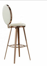 Cargar imagen en el visor de la galería, Bar Chair Stainless Steel Electroplating Gold and White
