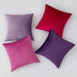 32 Colours Pillow Cushion Cover Super Soft Solid Color Polyester Velvet Fabric Throw Pillow Case For Sofa