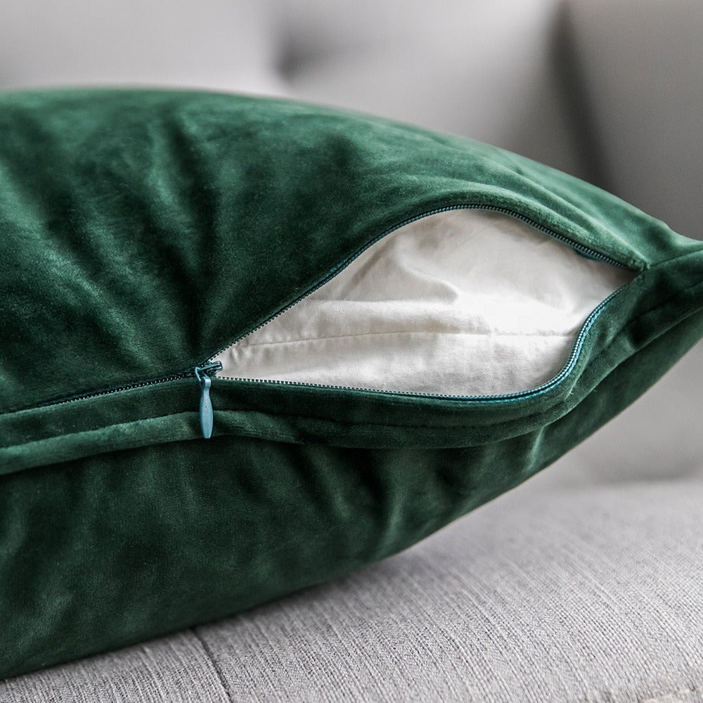 Fringe Cushion Velvet Tassel Pillow Cover Solid Color Cushion Cover For Sofa