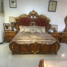 Load image into Gallery viewer, Luxurious king bedroom furniture set luxury bed set furniture
