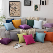 Charger l&#39;image dans la galerie, Soft Square Velvet Pillow Case Luxury Cushion Cover for Sofa
