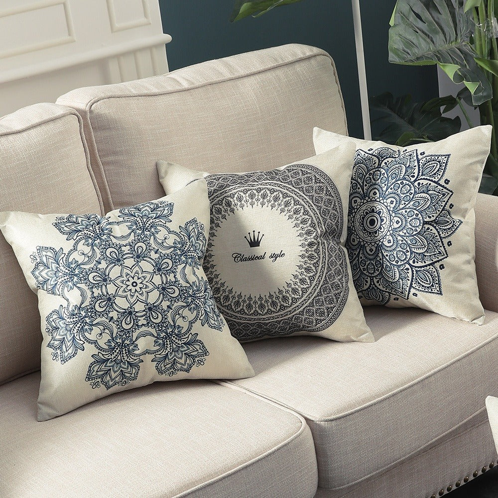 Geometric Cushion Cover Indian Hip Boho Throw Pillow Case Morocco floral outdoor decorations