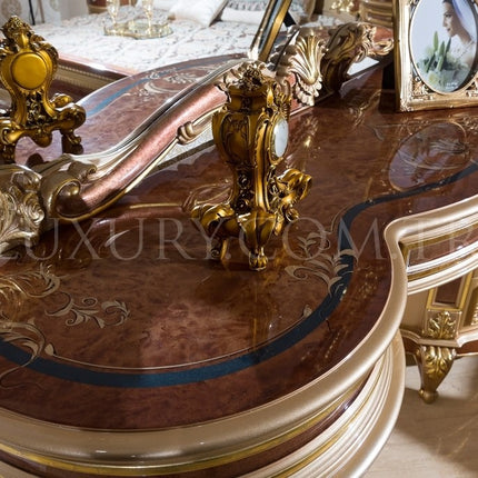 Wooden Carving Noble Wood Bed European Luxury set furniture noble Bedroom Sets Classic Home Furniture Antique