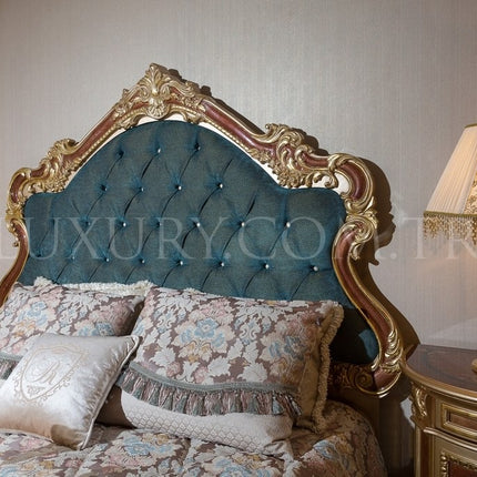 Wooden Carving Noble Wood Bed European Luxury set furniture noble Bedroom Sets Classic Home Furniture Antique