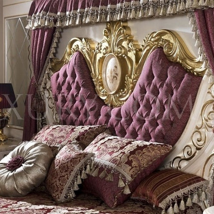 Wooden Craving Noble Luxury set furniture noble Bedroom Sets Classic Home Furniture Antique Wood Bed European