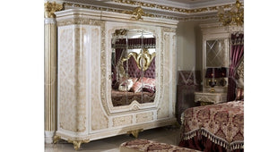 Wooden Craving Noble Luxury set furniture noble Bedroom Sets Classic Home Furniture Antique Wood Bed European