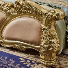 Load image into Gallery viewer, Wooden Craving Villa bed set furniture Bedroom Sets Classic Italy Home Furniture Antique Wood King Size Bed European
