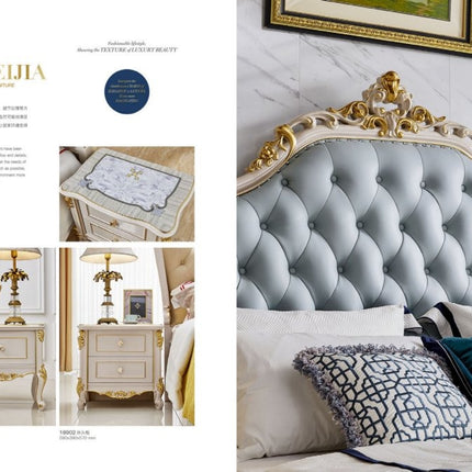 Wooden Craving Villa Bedroom Sets luxurious Style Classic Cheap Italy Bedroom Furniture Home Furniture Wood Antique European