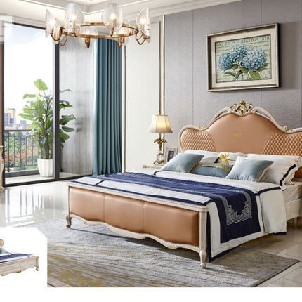 Wooden Craving Villa Bedroom Sets luxurious Style Classic Cheap Italy Bedroom Furniture Home Furniture Wood Antique European